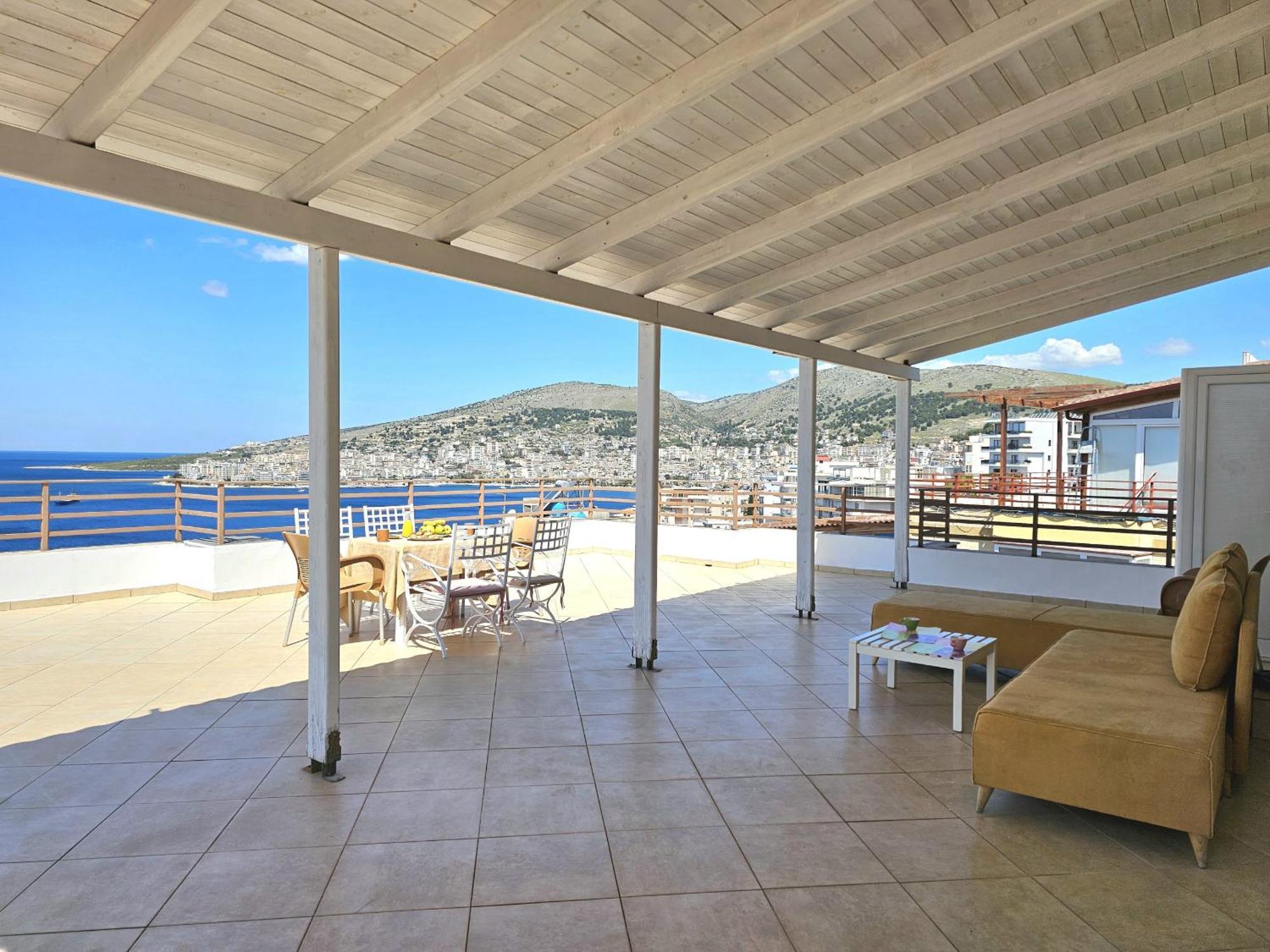 Apartmán Sunset Penthouse Sarandë Exteriér fotografie