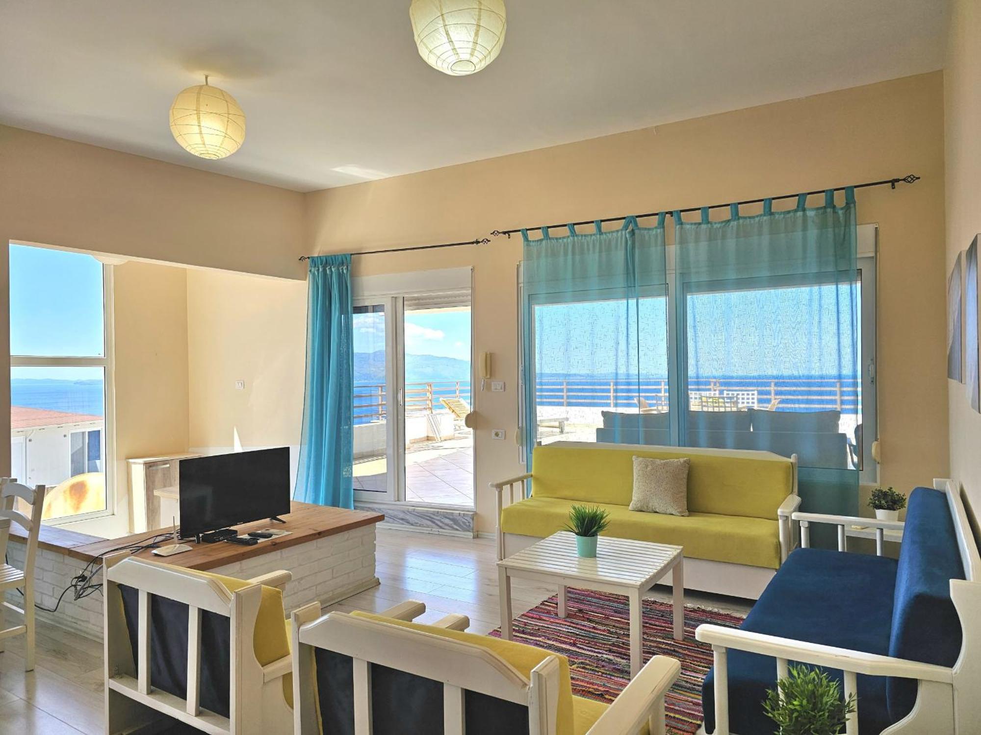 Apartmán Sunset Penthouse Sarandë Exteriér fotografie