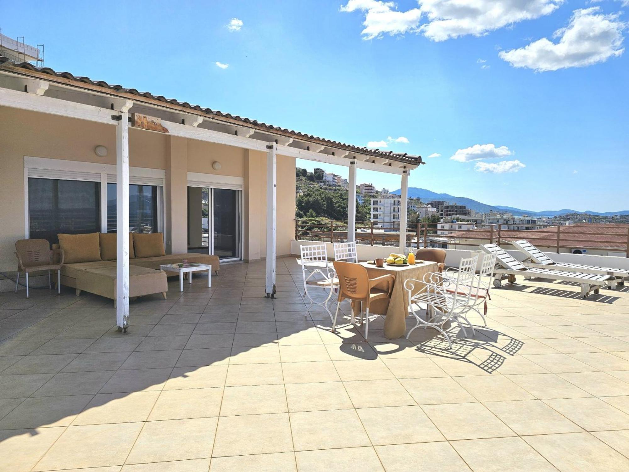 Apartmán Sunset Penthouse Sarandë Exteriér fotografie